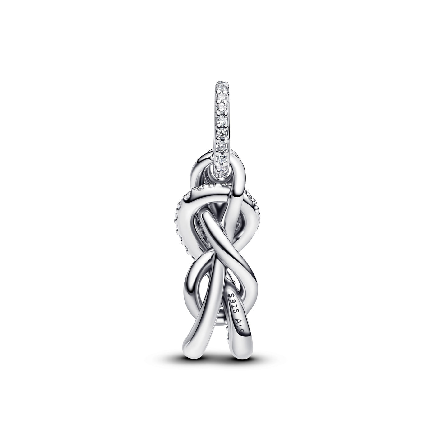 Pandora Pavé Infinity Knot Dangle Charm