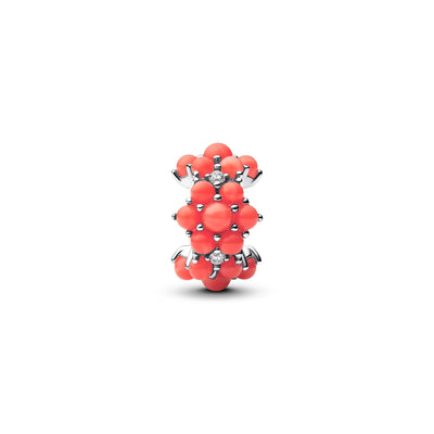 Pandora Coral-colored Ocean Charm