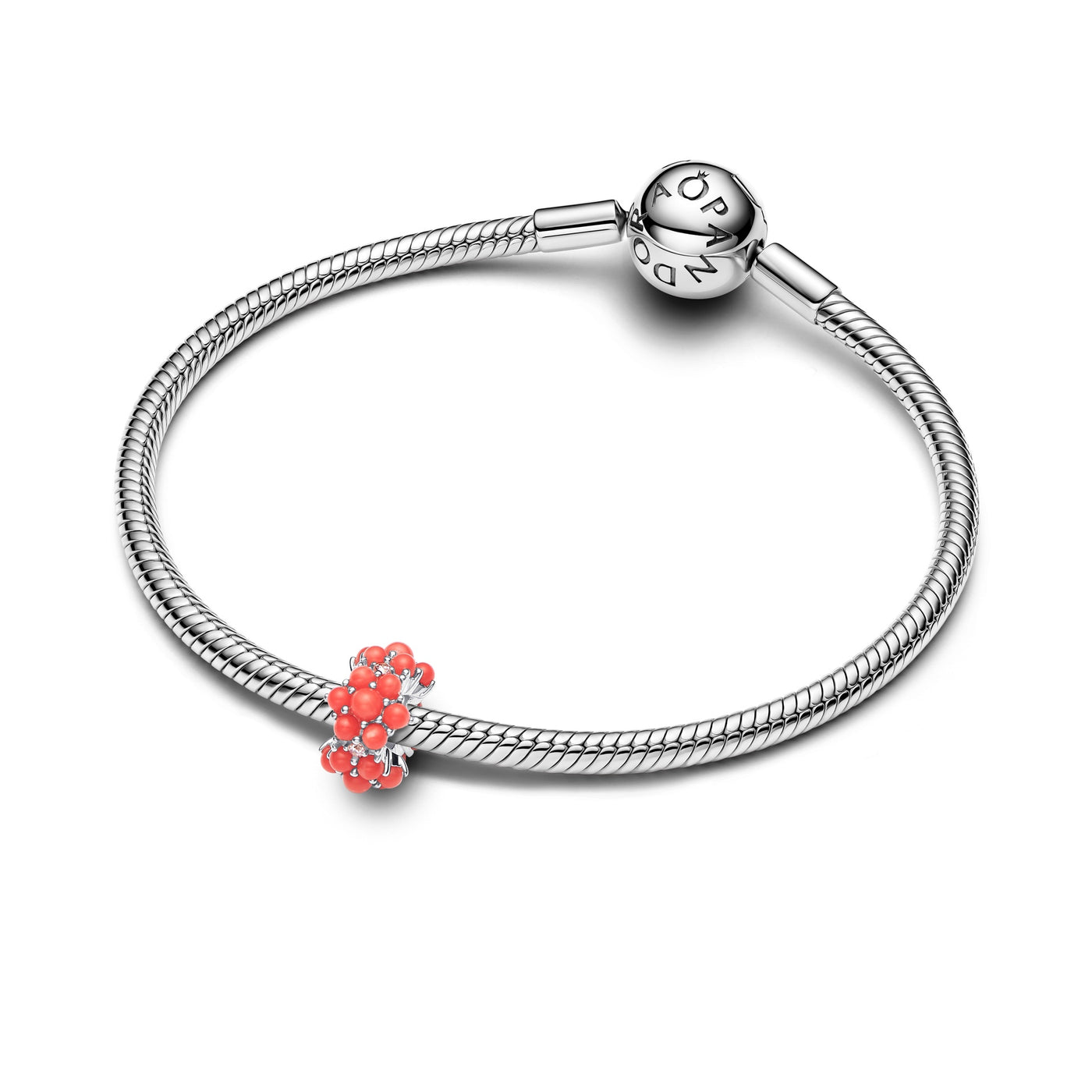 Pandora Coral-colored Ocean Charm