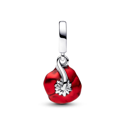Pandora Red Flower Dangle Charm