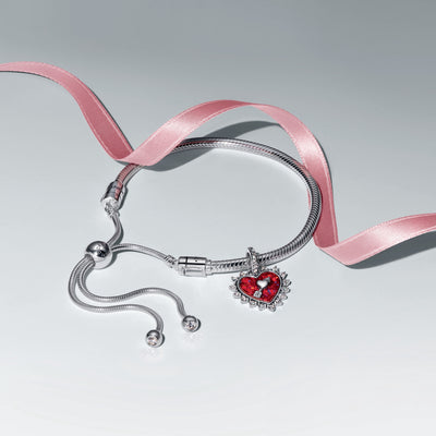 Pandora Sparkling Red Heart Bracelet Gift Set