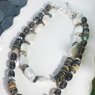 Baroque Pearl & Mother of Pearl Necklace