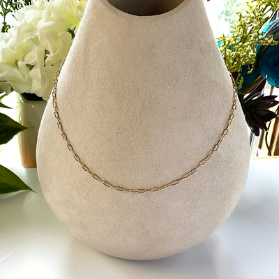 14KTGF Rounded Edge Chain Necklace