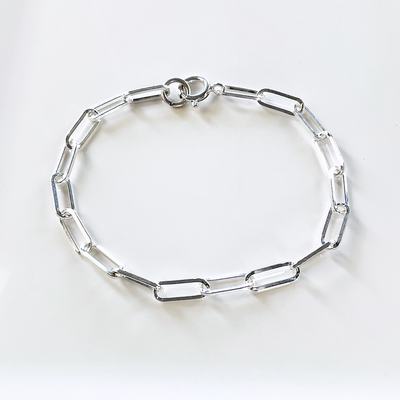 SS Fancy Cable Chain Bracelet