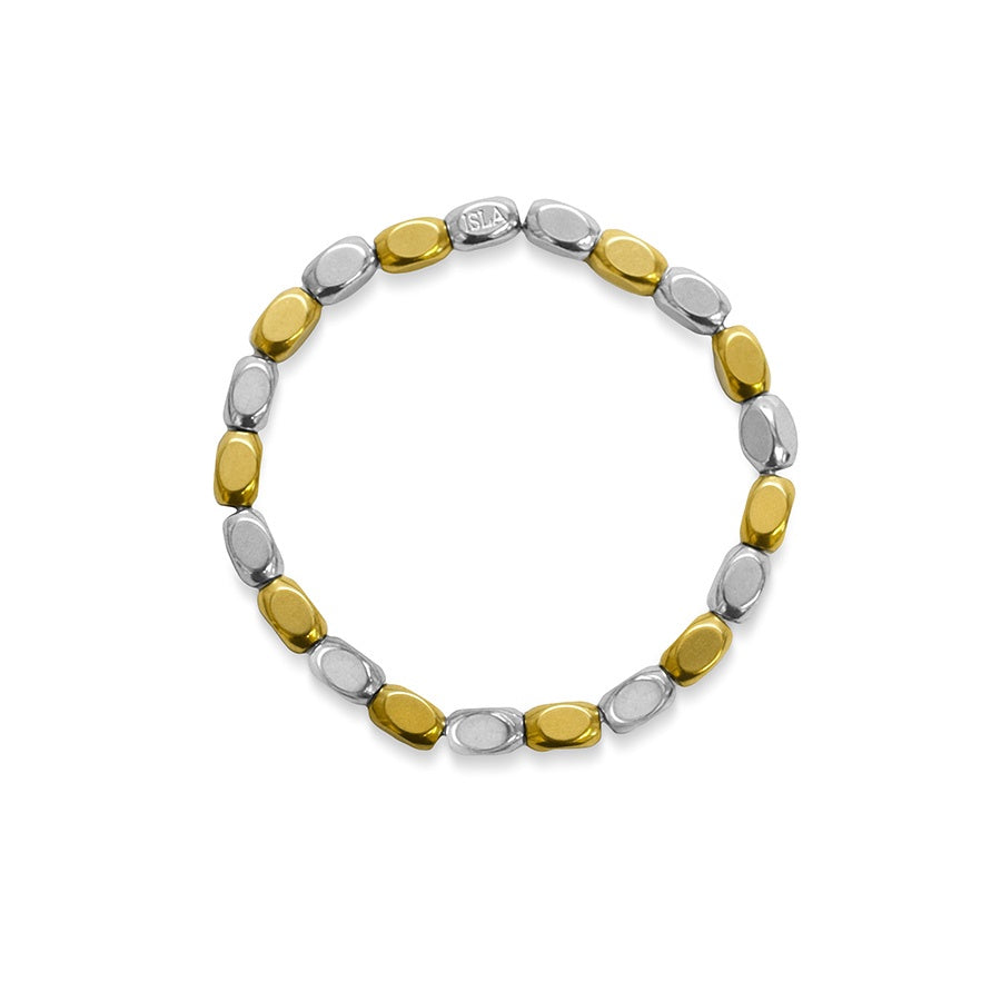 Block Party (5mm) Two Tone Bracelet