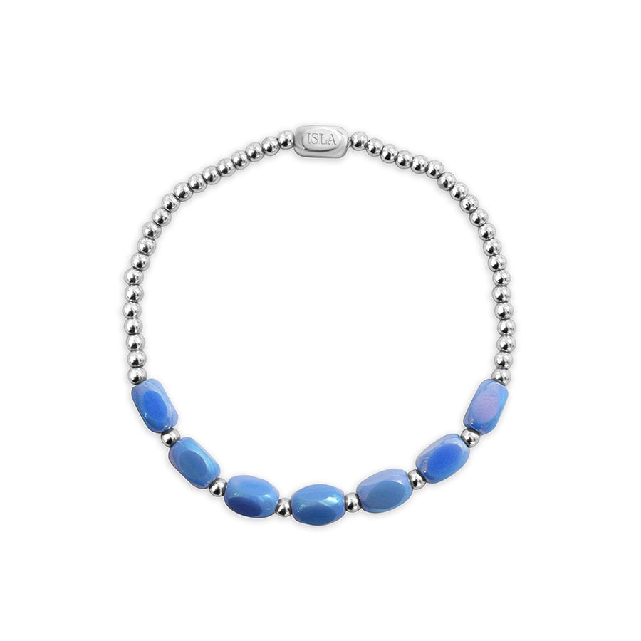 Meet Me Halfway - Periwinkle Water Steel Bracelet