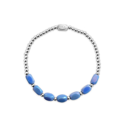 Meet Me Halfway - Periwinkle Water Steel Bracelet