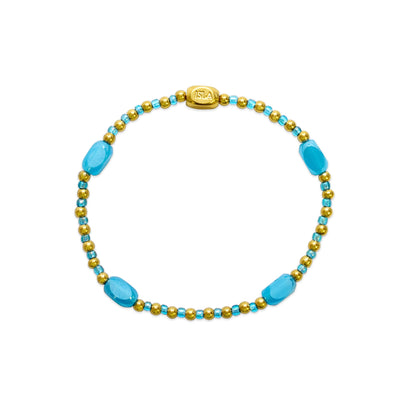 24/7 Stretch - Pop of Color - Here, There Everywhere- Aqua Azure Bracelet