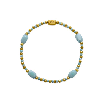 24/7 Stretch - Pop of Color - Here, There Everywhere- Blue Sky Bracelet