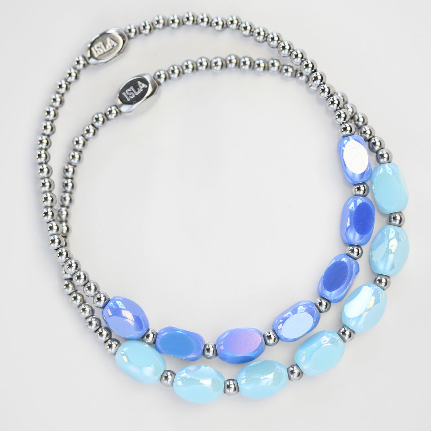 Meet Me Halfway - Periwinkle Water Steel Bracelet