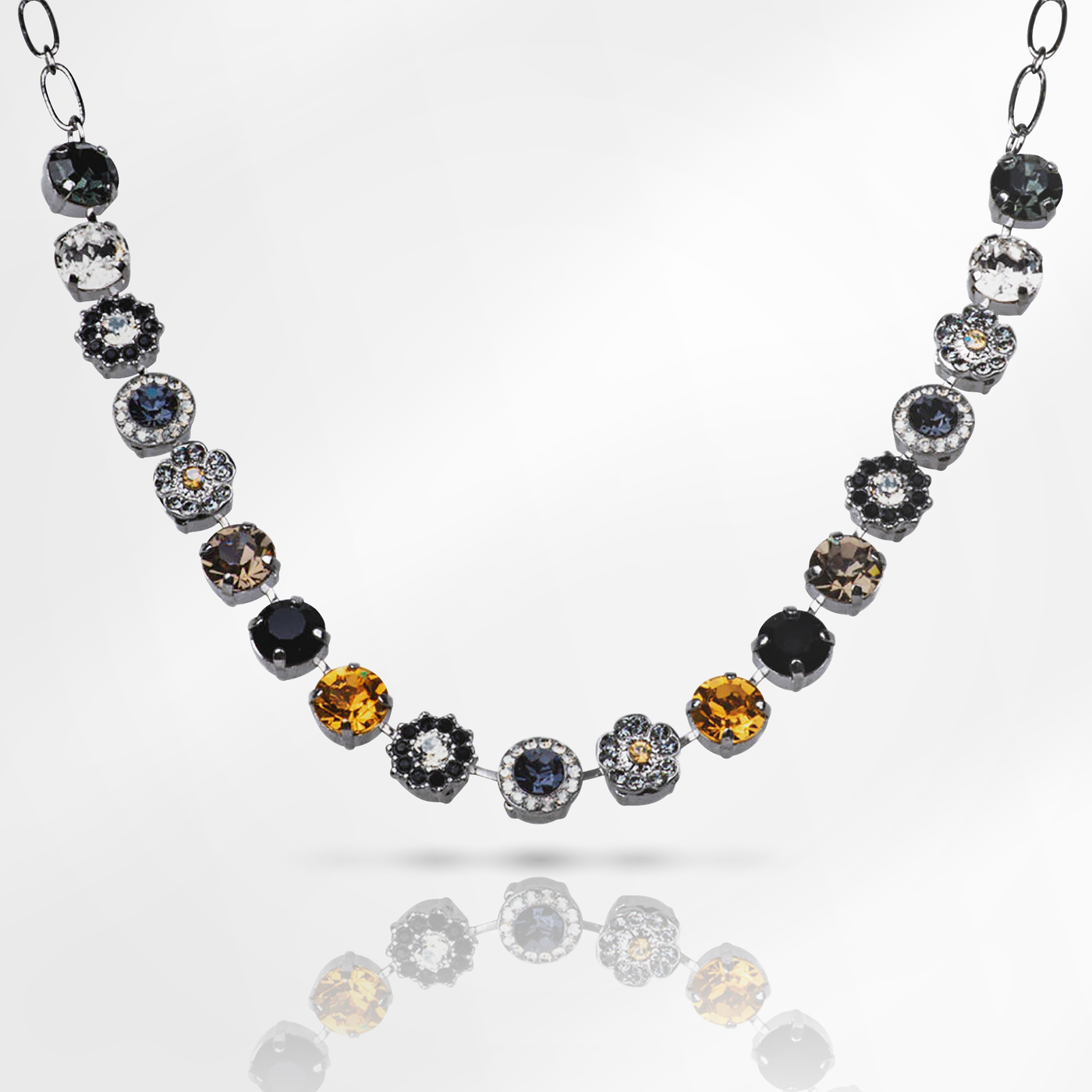 Lovable Rosette "Black Orchid" Necklace