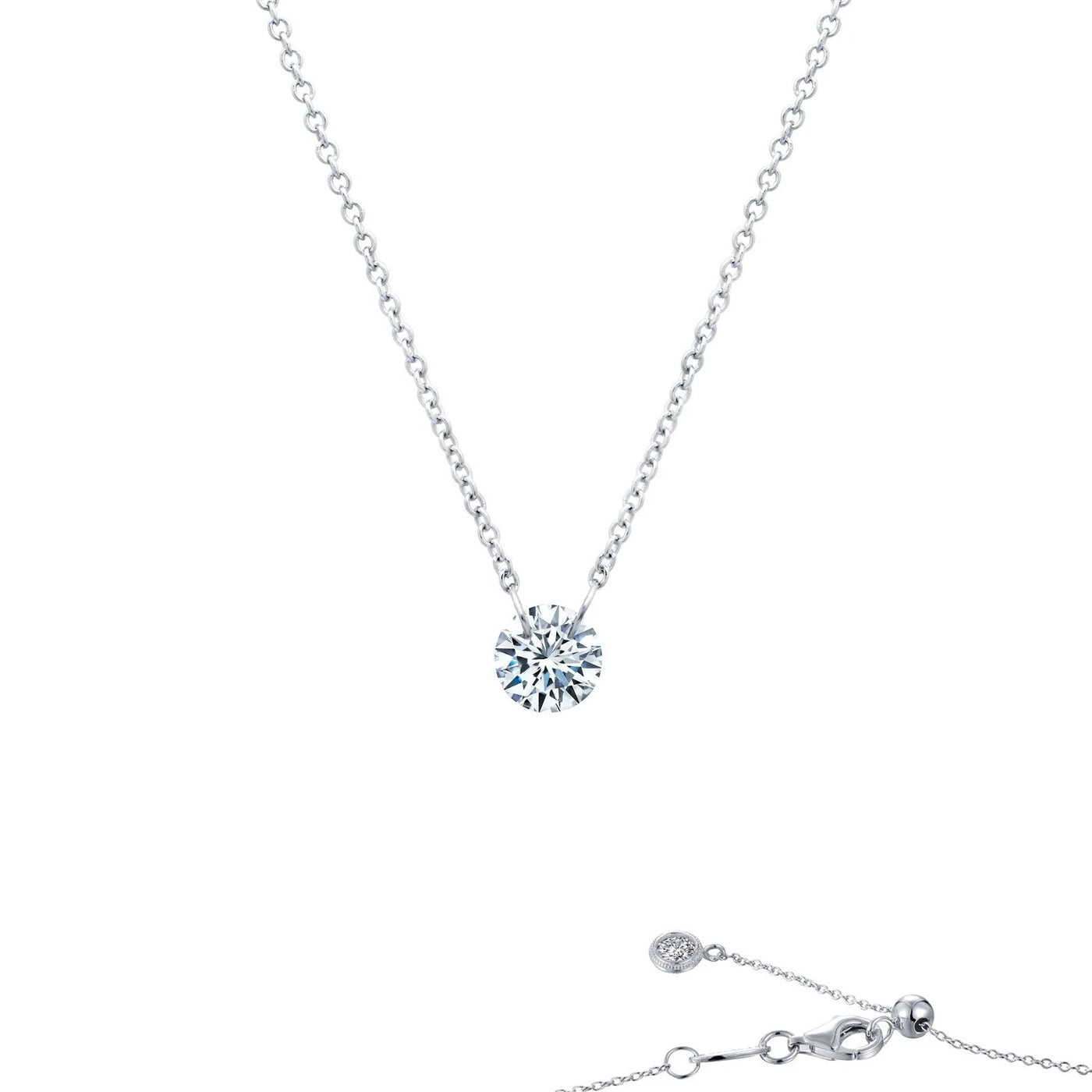 0.5 CTW Frameless Solitaire Necklace