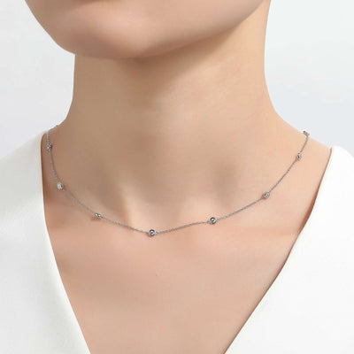 0.73 CTW Station Necklace