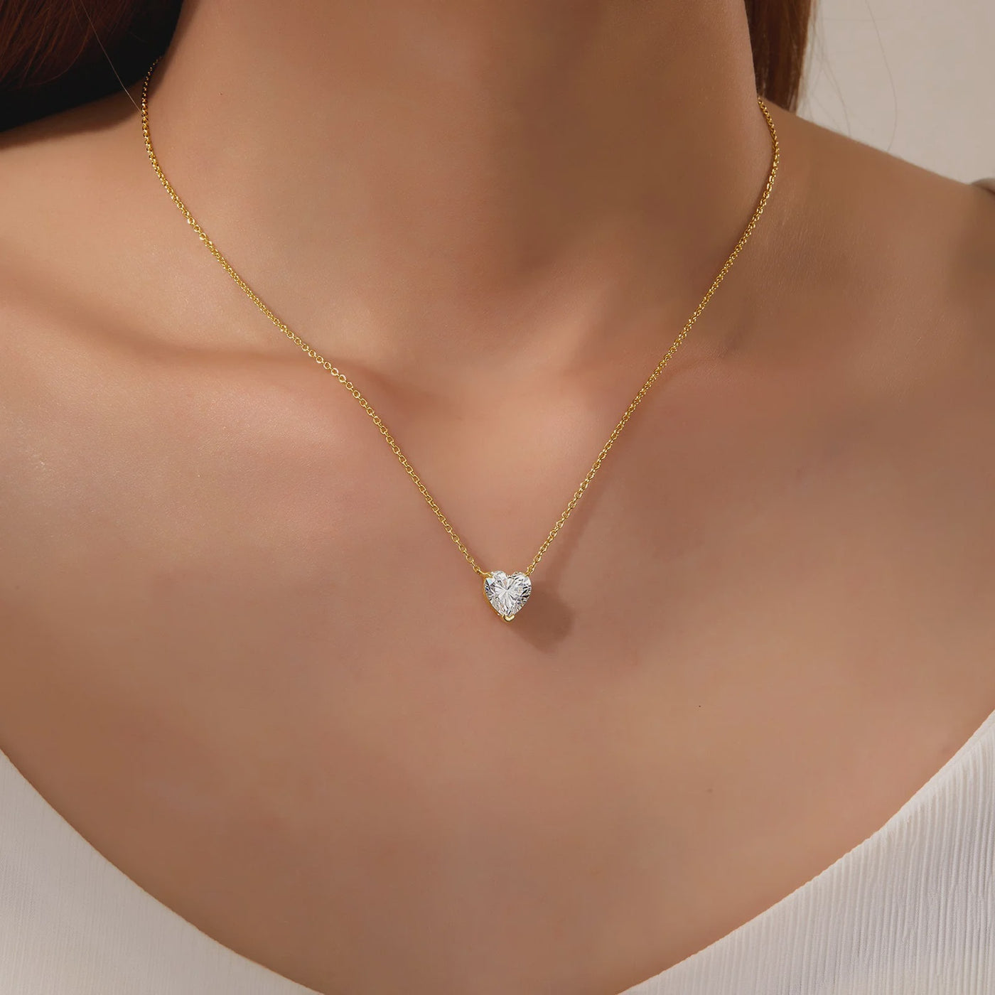 Heart Solitaire Necklace