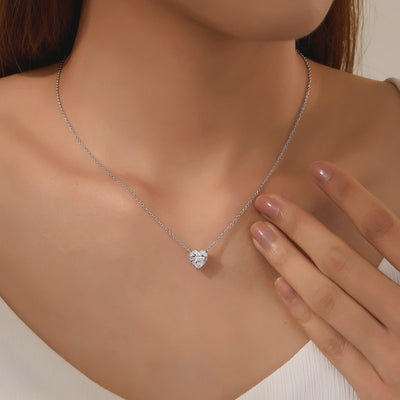 Heart Solitaire Necklace