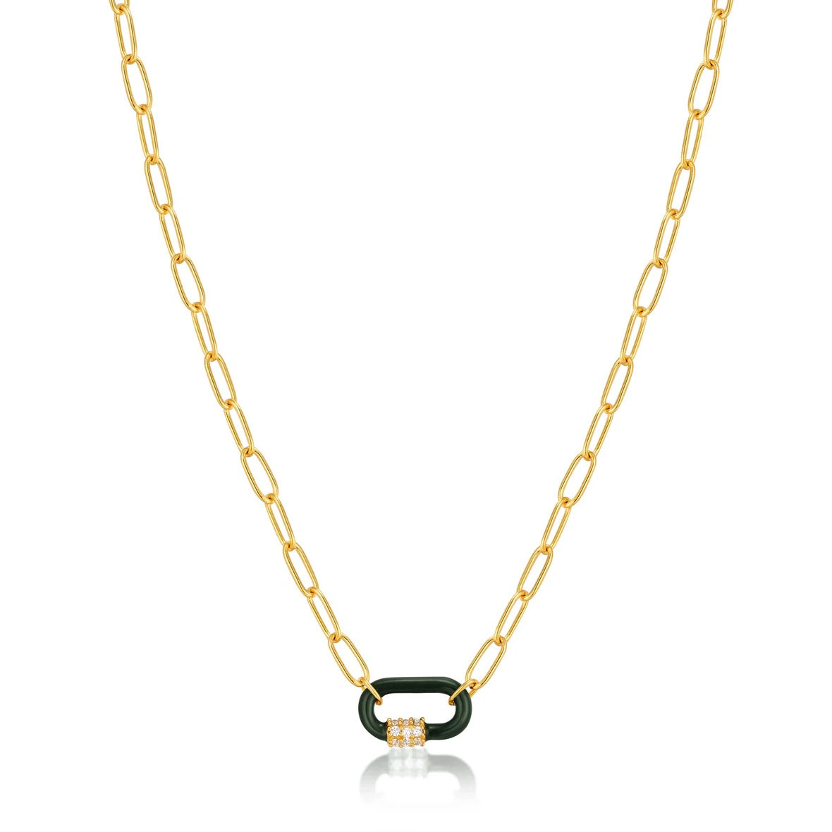 Bright Future - Enamel Carabiner Necklace