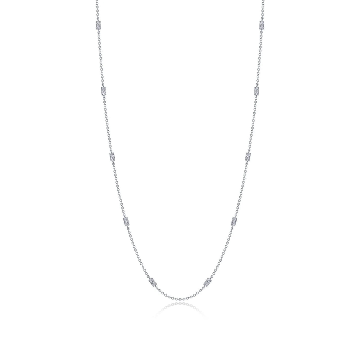 0.6 CTW Adjustable Station Necklace