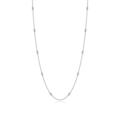 0.6 CTW Adjustable Station Necklace