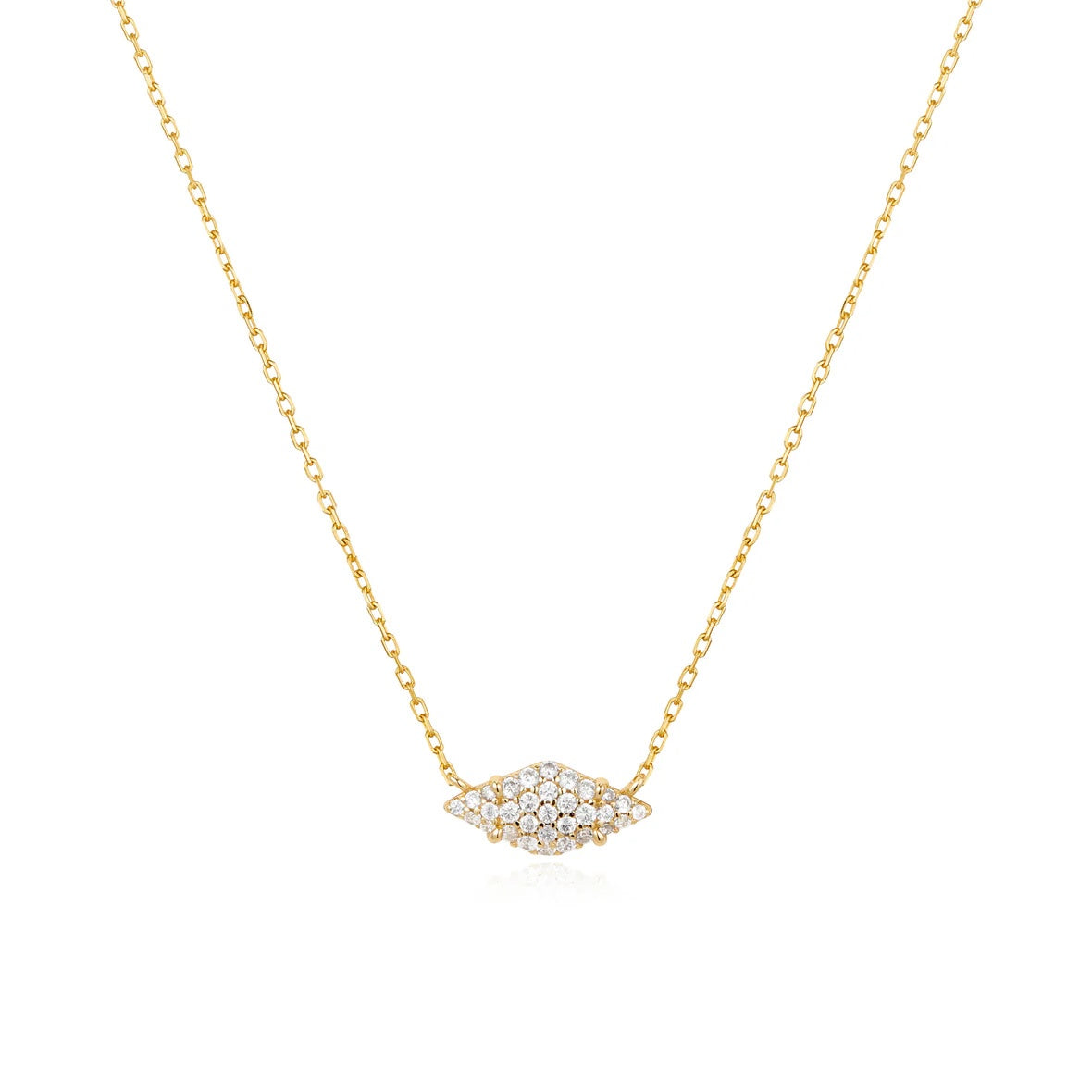 Diamond Shaped Pavé Sparkle Necklace