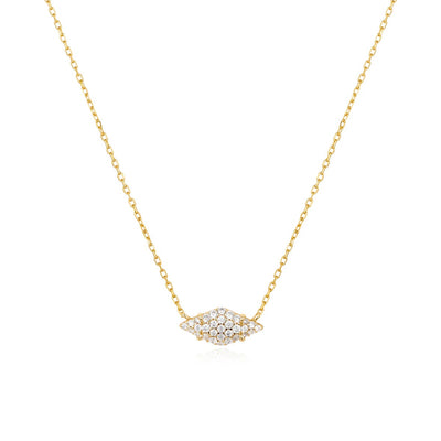 Diamond Shaped Pavé Sparkle Necklace