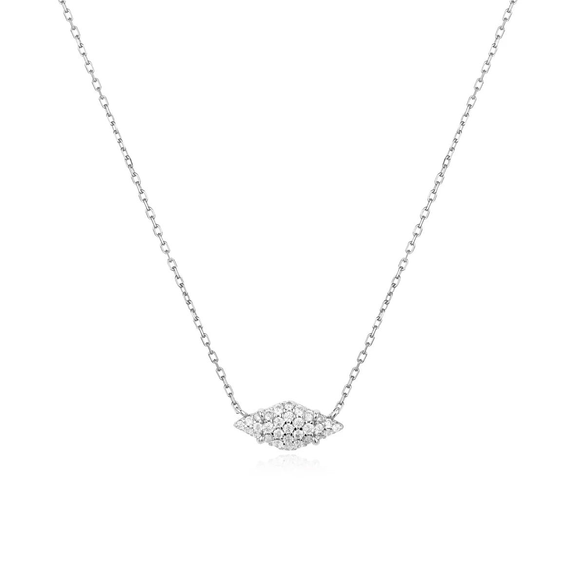 Diamond Shaped Pavé Sparkle Necklace