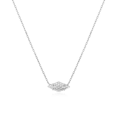 Diamond Shaped Pavé Sparkle Necklace