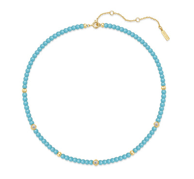 Chill Voyager - Lab Created Turquoise Necklace