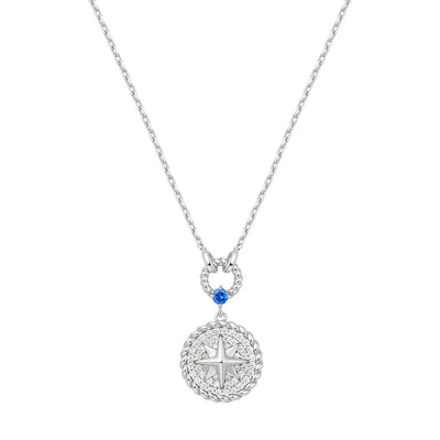 Chill Voyager - Eight Pointed Star Signet Necklace