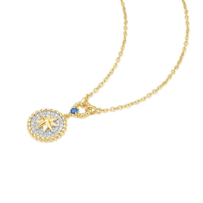 Chill Voyager - Eight Pointed Star Signet Necklace