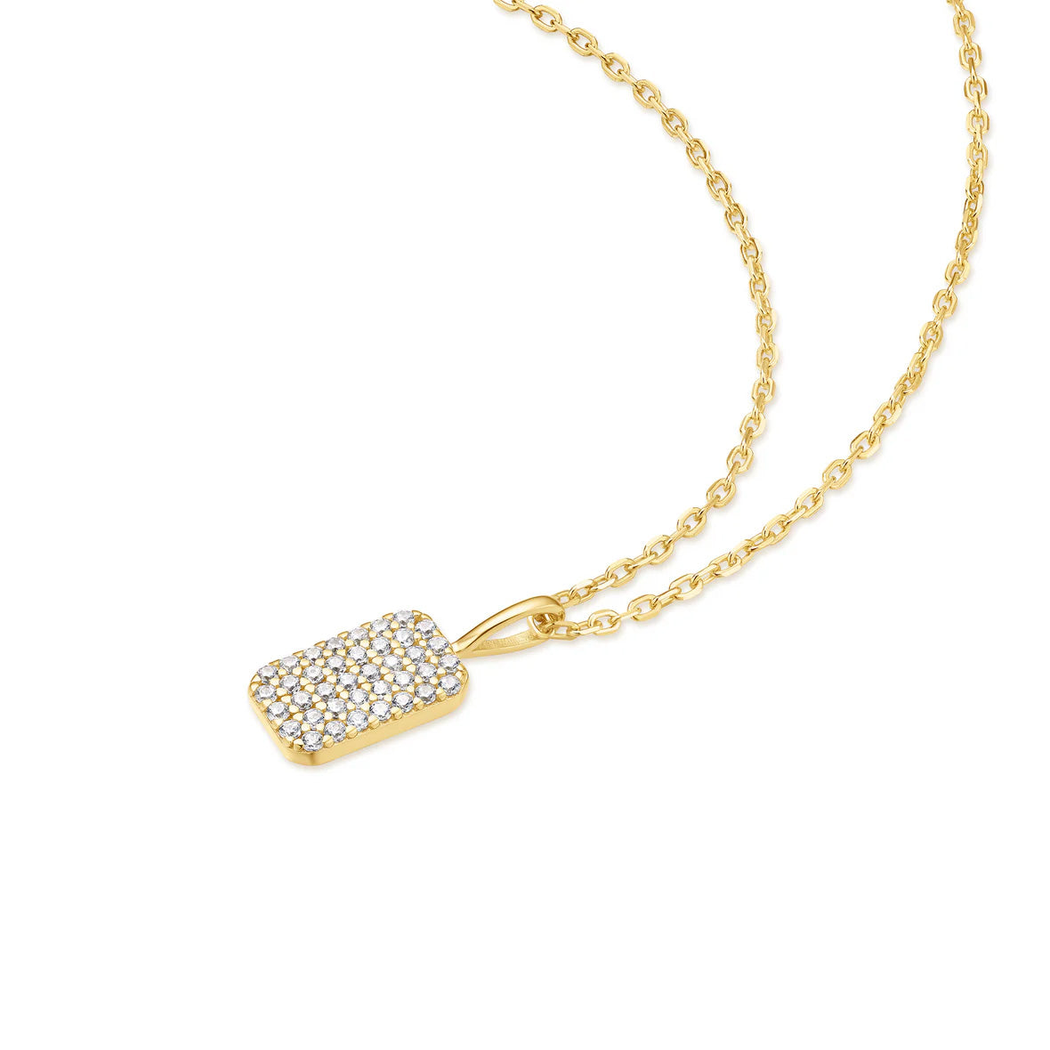 Sunny Sparkler - Pave Pendant Necklace