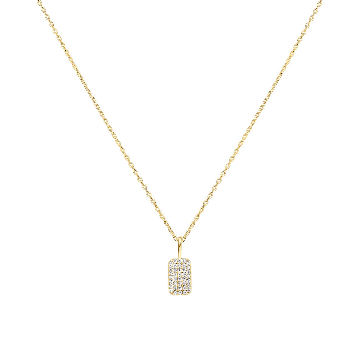 Sunny Sparkler - Pave Pendant Necklace