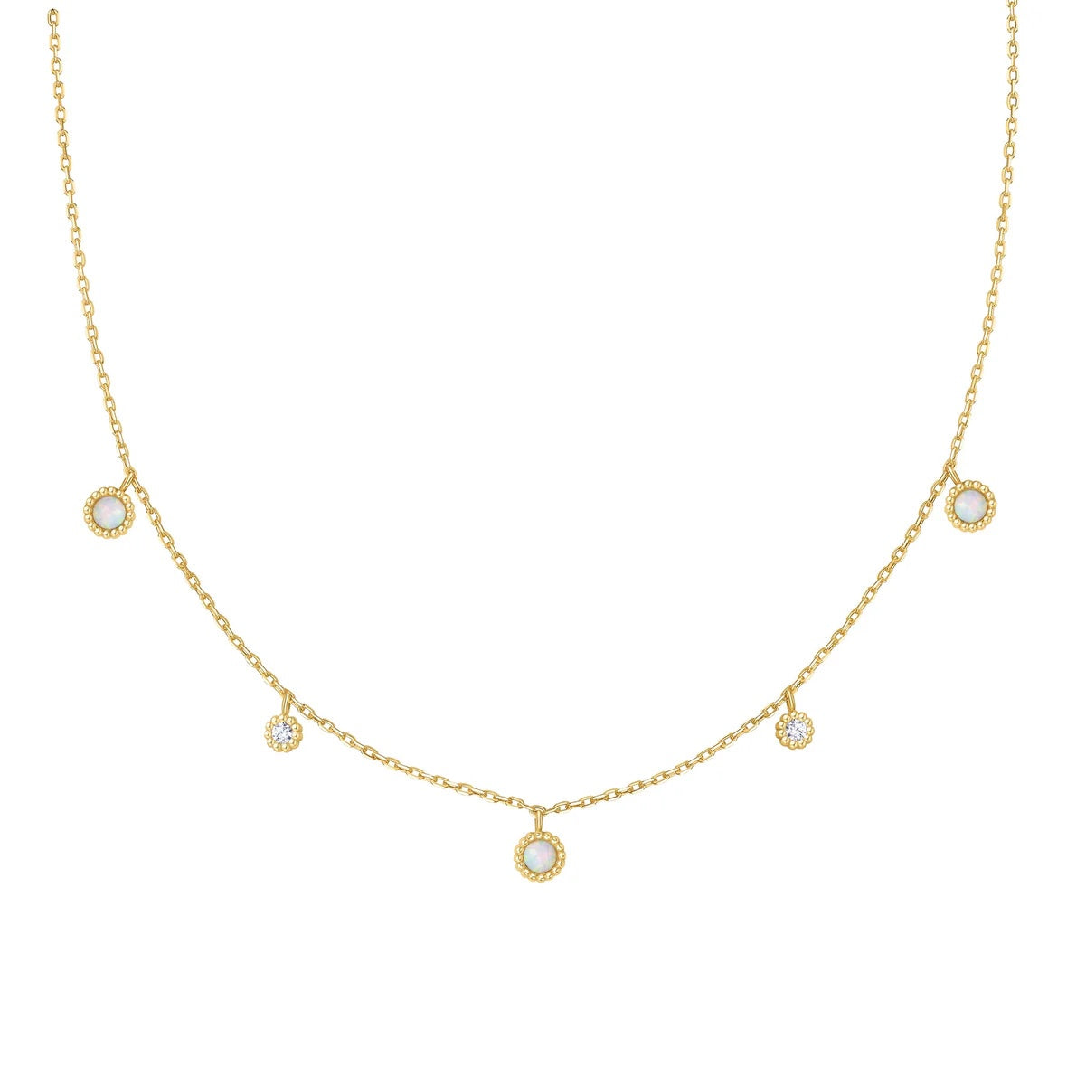 Sunny Sparkler - Kyoto Opal Station Necklace