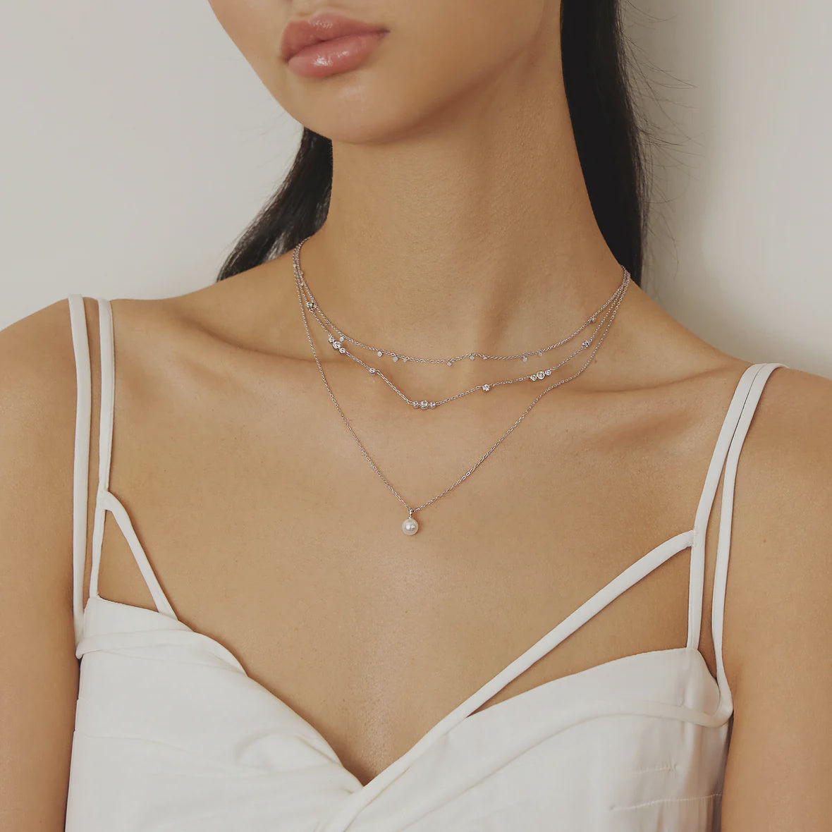 Miss Dainty - Pearl Drop Pendant Necklace