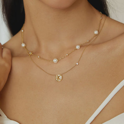 Miss Dainty - Starry Mother of Pearl Necklace