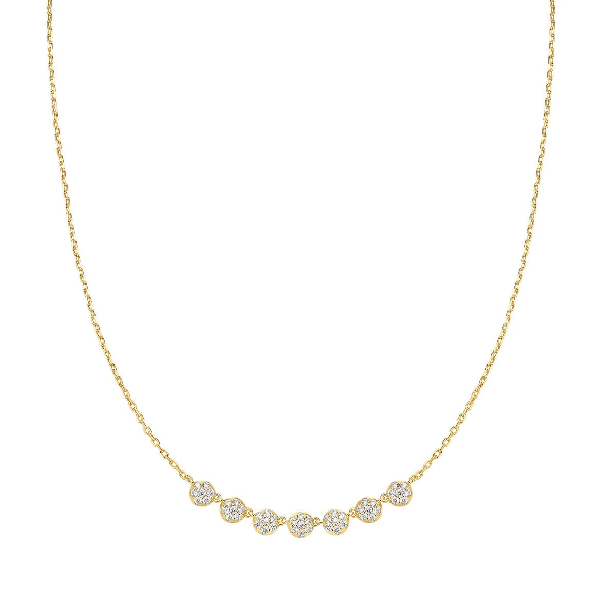 Miss Dainty - Pave Multi Beaded Chain Necklace