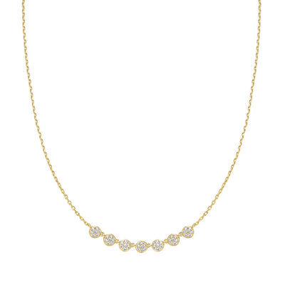 Miss Dainty - Pave Multi Beaded Chain Necklace