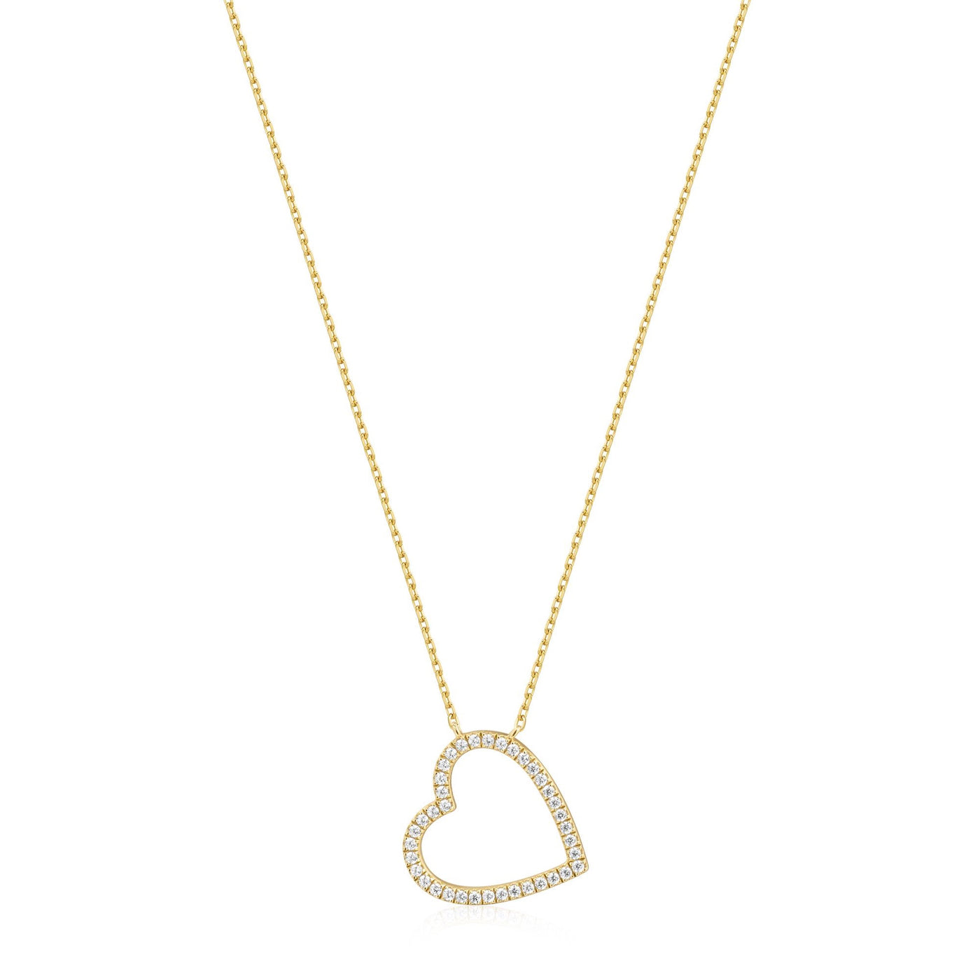 Glimmer Glow - Gold Heart Necklace