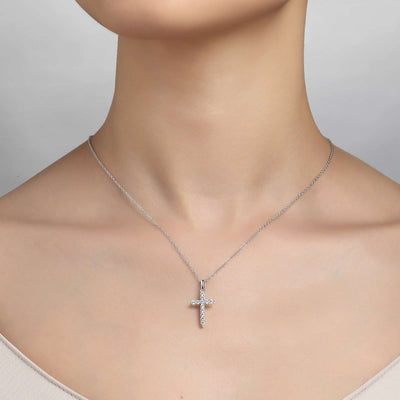 0.36 CTW Cross Pendant Necklace