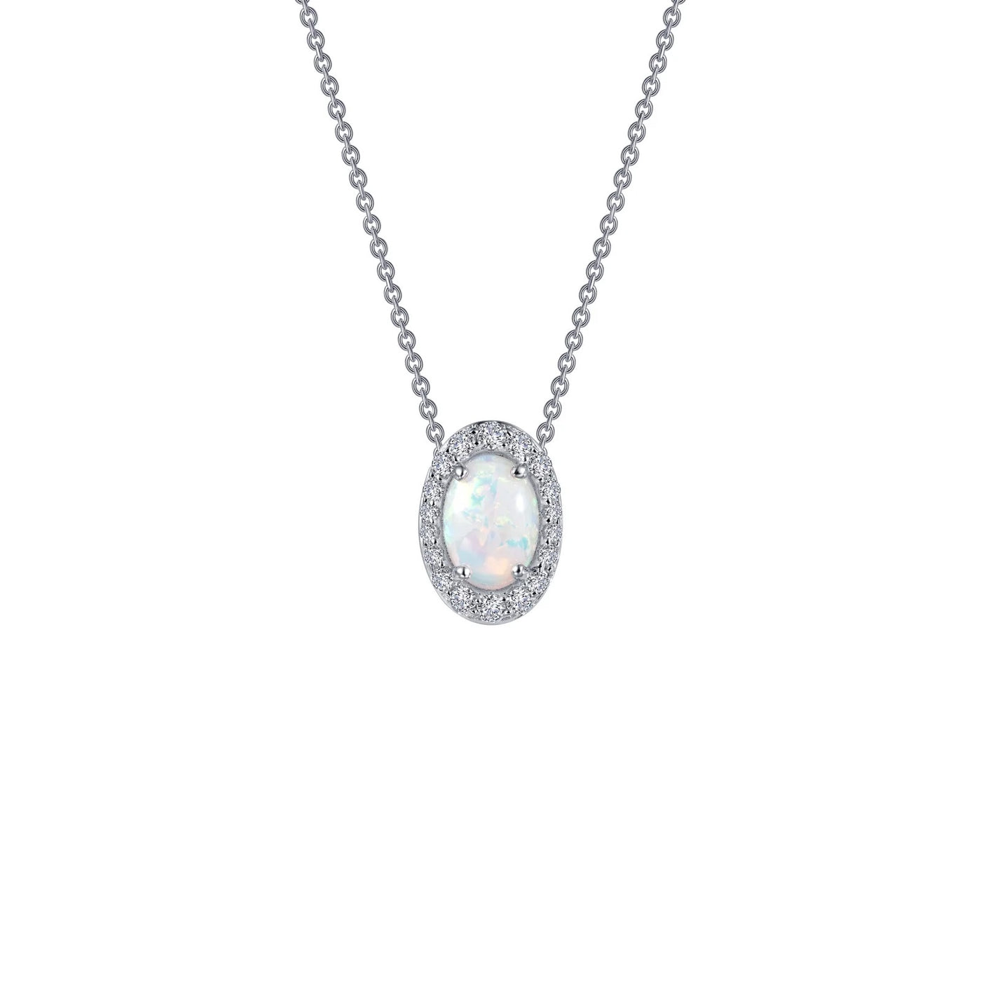 Classic Halo Pendant Necklace