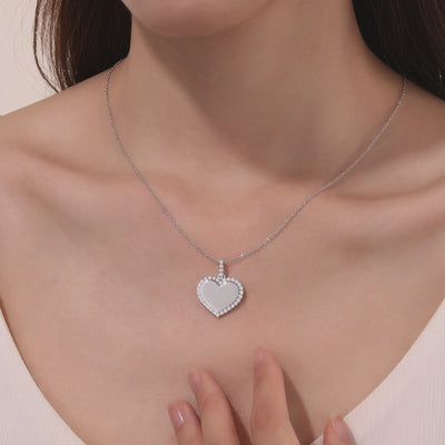 Fancy Heart Pendant Necklace