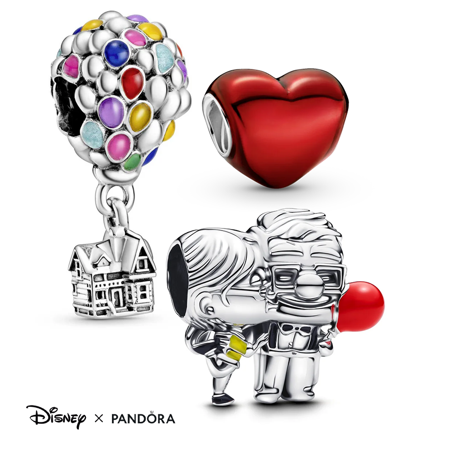 Pandora Disney Pixar UP Love is in the Air Charm Set