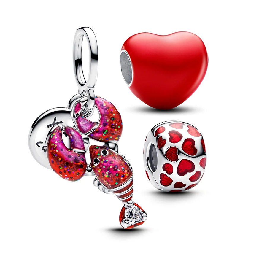 "Playful Valentine" Charm Set