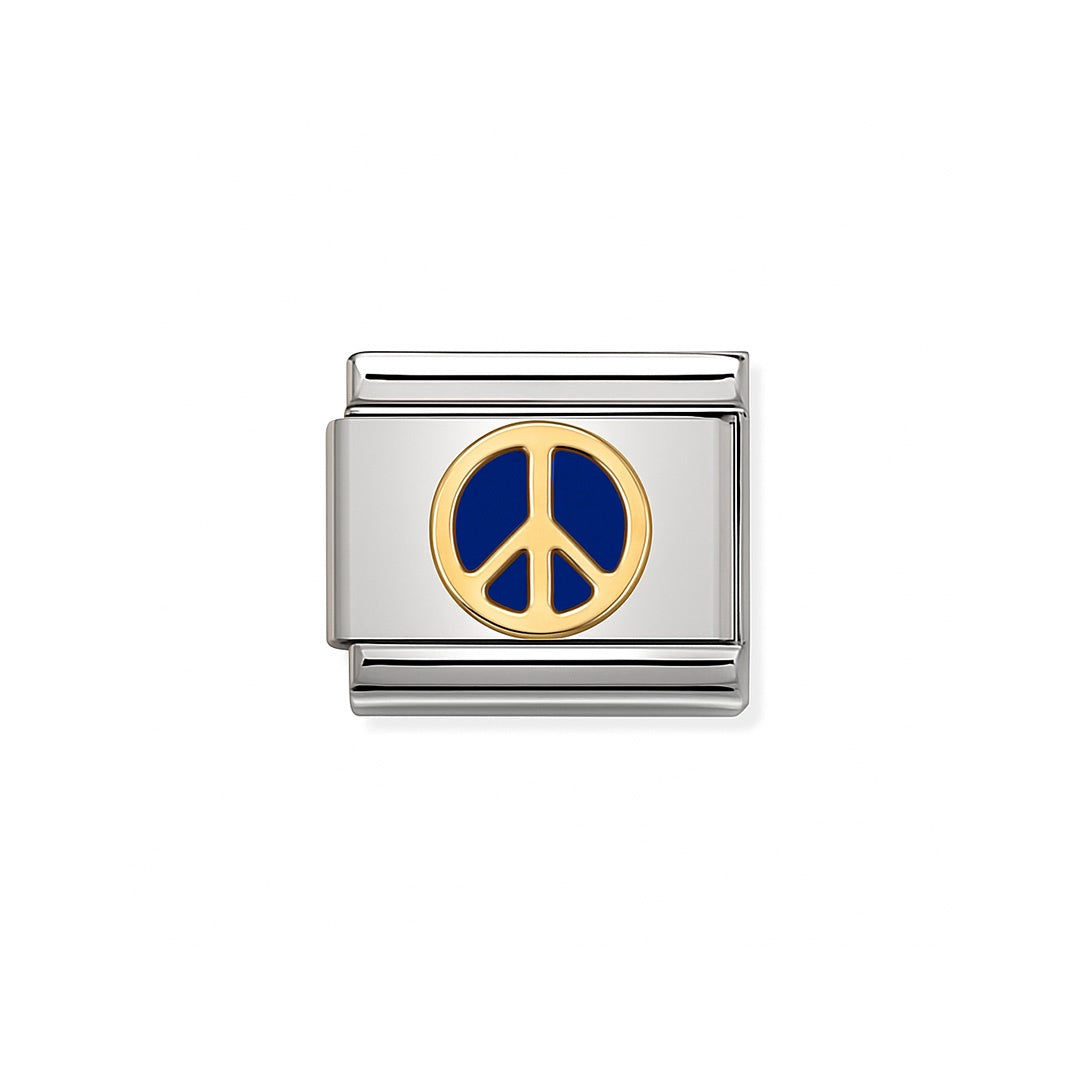 Composable Classic Link, Blue Peace Sign