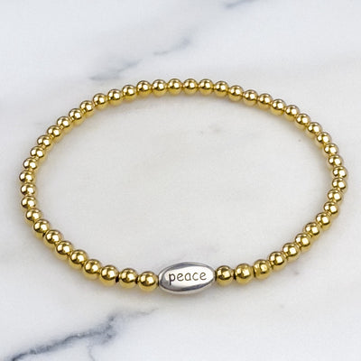 "Peace" Stretch Bracelet