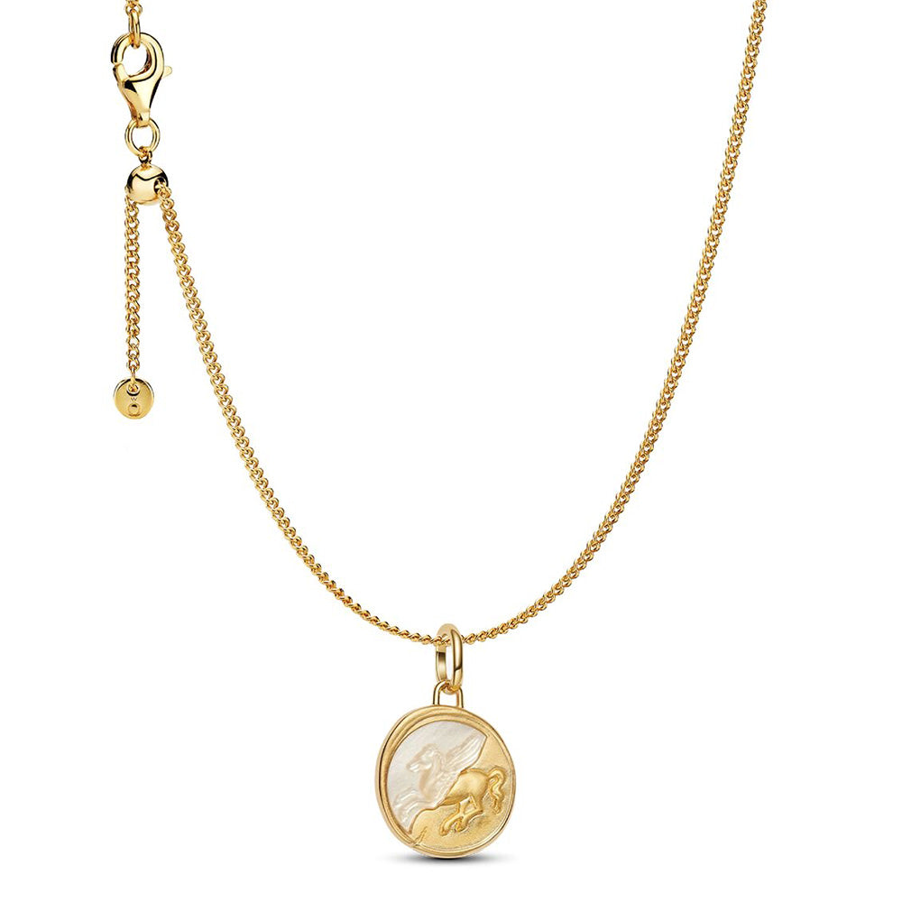 Pegasus Medallion Pendant Necklace