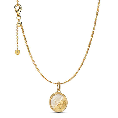 Pegasus Medallion Pendant Necklace