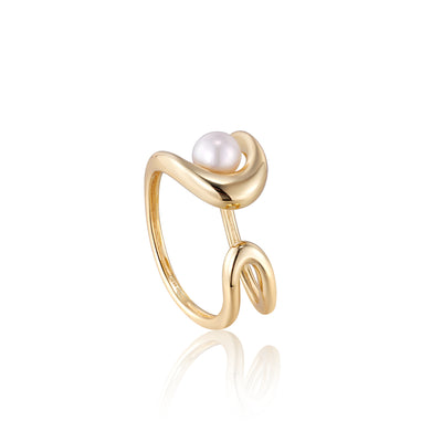Pearl Power - Pearl Sculpted Adjustable Ring