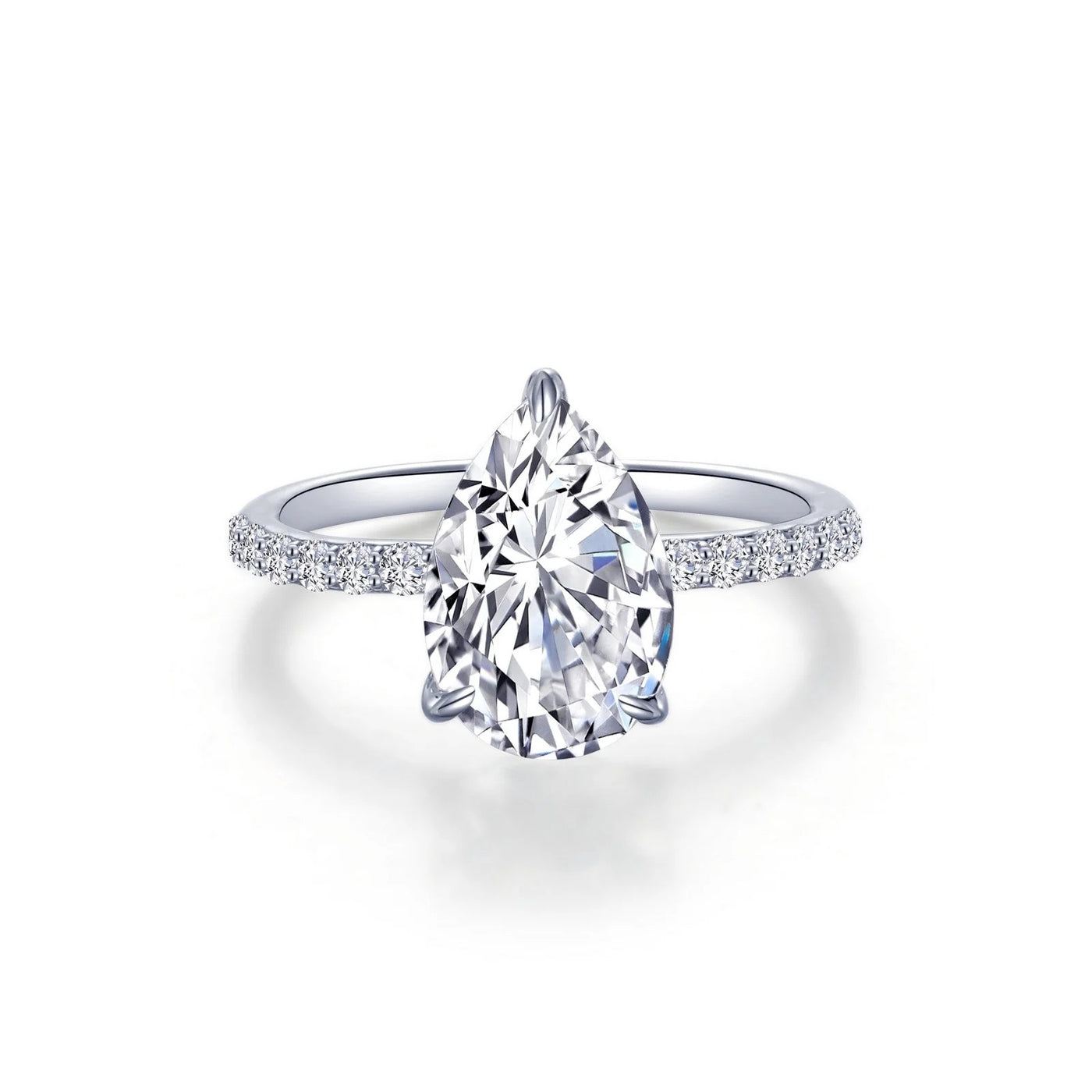 Lafonn Pear-Shaped Solitaire Engagement Ring