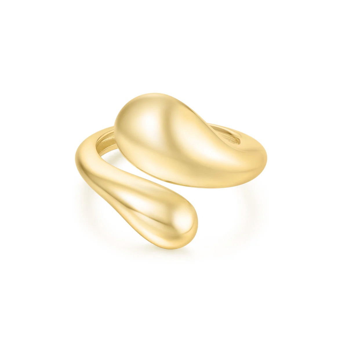 Vogue Maven - Sculptural Crossover Ring