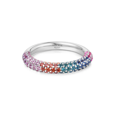 Sunny Sparkler - Rainbow Pave Ring